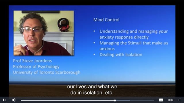 Free online course about how to manage anxiety and stress during the time of COVID-19.