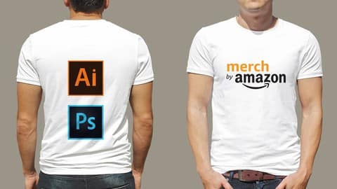 Adobe Photoshop and Illustrator for Merch By Amazon and PoD