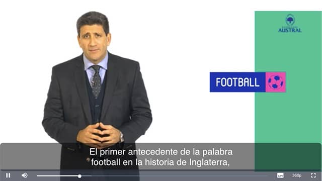 Screenshot de un curso gratis en español, sobre la historia de las reglas del futbol