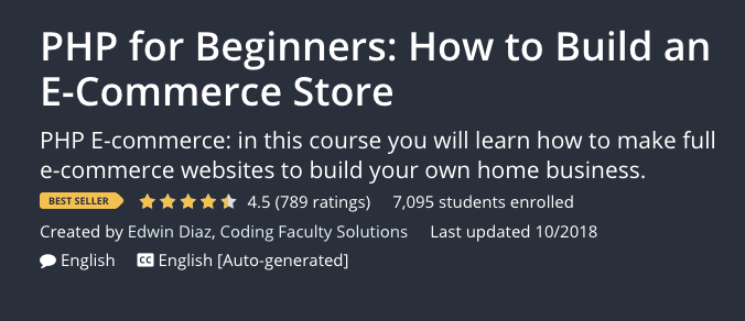 ecommerce php course